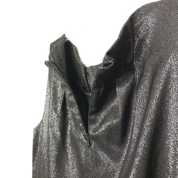 Vince. Sleeveless Shimmer Party Dress with Pockets - Picture 6 of 8